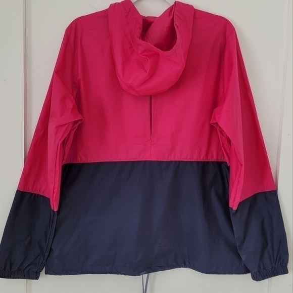 Columbia Flash Forward Windbreaker Jacket Pink Blue Large - Picture 4 of 12